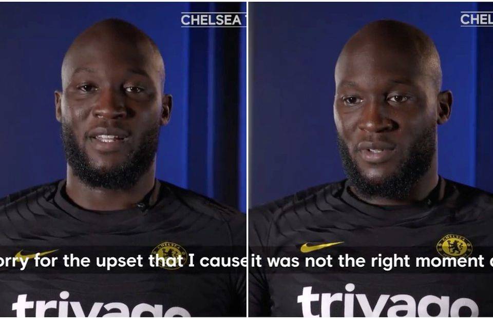Romelu Lukaku has apologised to Chelsea fans