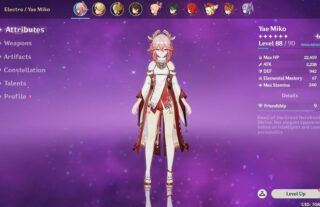 Here's everything you need to know about Yae Miko's Signature Weapon stats