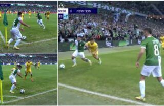 Greatest time-wasting ever? Maccabi Haifa player keeps ball by corner flag for two minutes