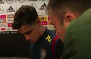 Philippe Coutinho was not a happy man...