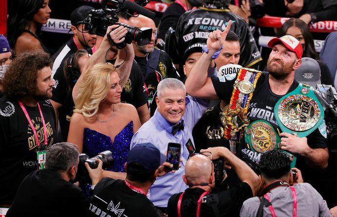 Tyson Fury is the WBC and Ring belt titleholder