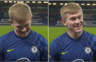 Lewis Hall gave a heartwarming interview after impressing on Chelsea debut