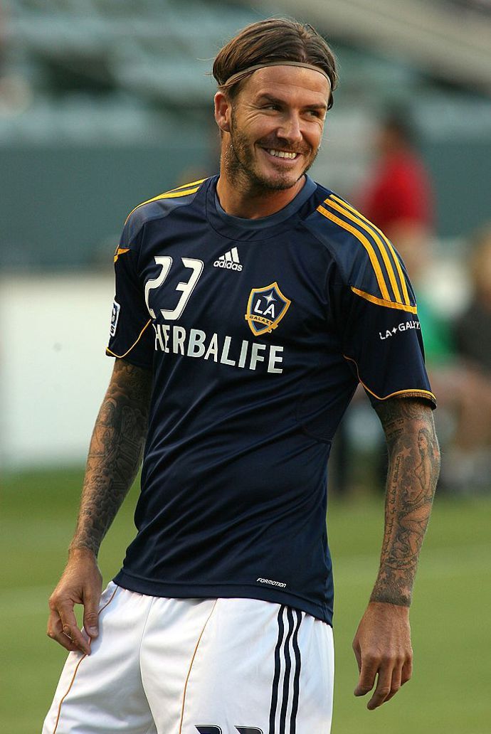 David Beckham in action for LA Galaxy