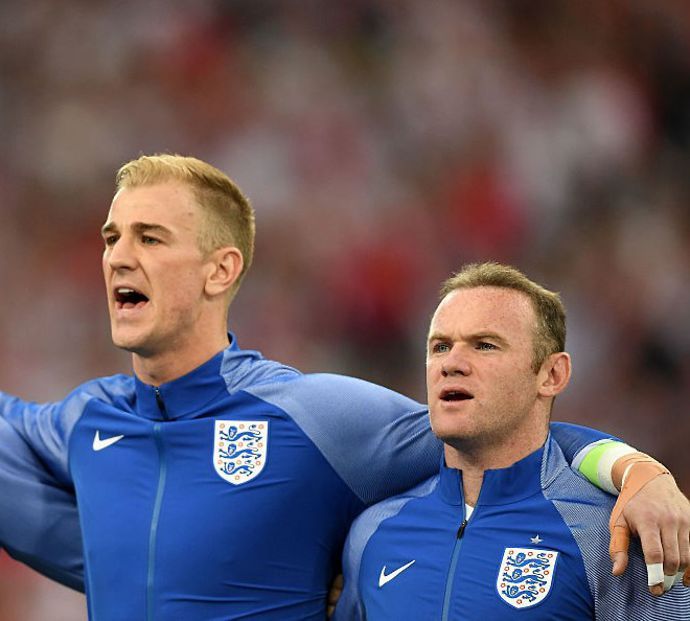 Hart & Rooney with England