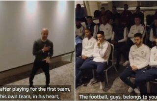 Pap Guardiola's speech to Man City players after winning the PL in 2017/18
