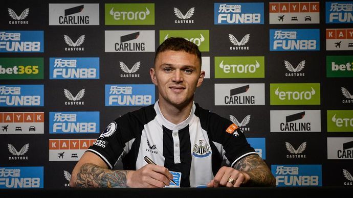 Kieran Trippier signed for Newcastle United during the January transfer window 2022.