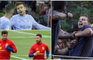 Gerard Pique's history of clashes.