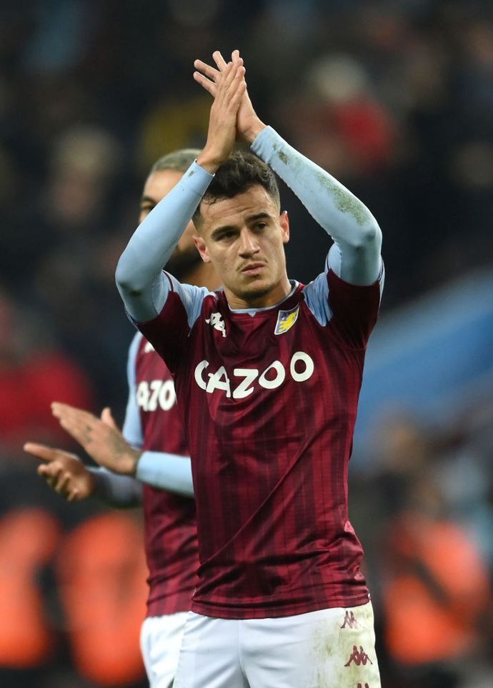 Coutinho with Villa