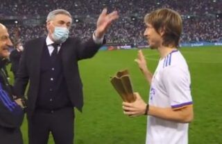 Carlo Ancelotti just couldn't resist...
