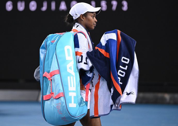 Sloane Stephens lost to Emma Raducanu in the opening round of the Australian Open