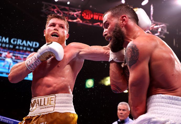 Canelo Alvarez knocked out Caleb Plant to become the first undisputed super-middleweight champion in the history of boxing