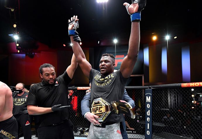 Francis Ngannou is the current UFC heavyweight champion of the world
