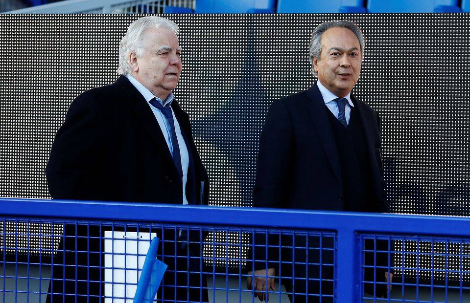 Everton chairman Bill Kenwright and owner Farhad Moshiri
