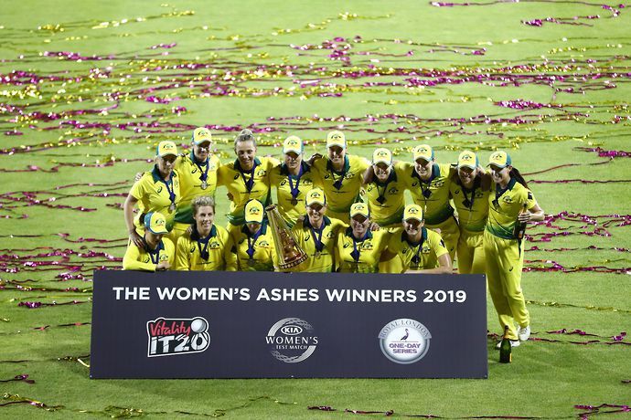 Australia won the Women's Ashes in 2019