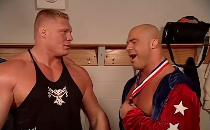 Kurt Angle WWE Brock Lesnar