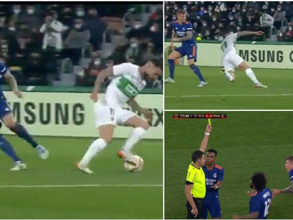 Toni Kroos shown one of the harshest yellow cards ever as Real Madrid survive Elche scare