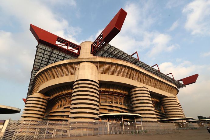 The San Siro, home to AC Milan and Inter Milan
