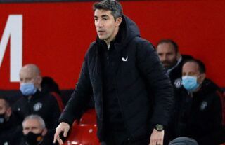 Wolves manager Bruno Lage in Premier League action