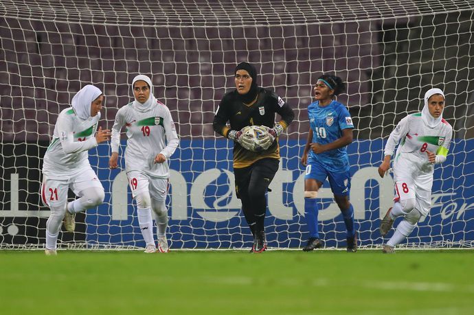 Iran held India to a draw at the Women's Asian Cup