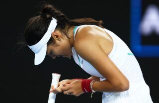 Emma Raducanu revealed her period in isolation in December was one of the factors behind a blister she developed during the second round of the Australian Open