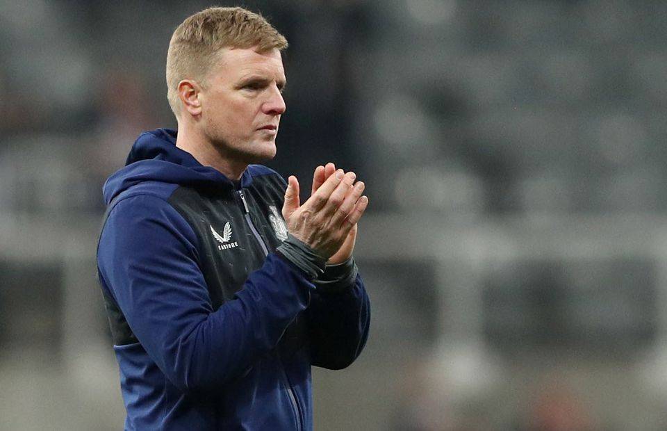 Newcastle United manager Eddie Howe in Premier League action