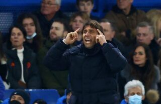 Tottenham Hotspur manager Antonio Conte at Stamford Bridge