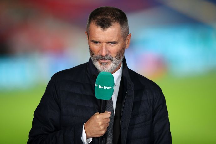 Roy Keane in the commentary box.