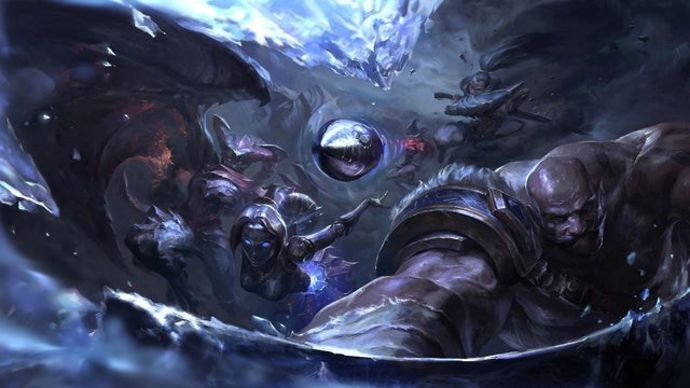 Artwork of the Chemtech Drake in League of Legends.