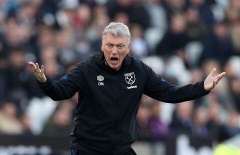 West Ham United manager David Moyes in Premier League action