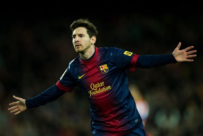 Lionel Messi at Barcelona in 2012