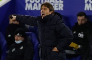 Tottenham Hotspur head coach Antonio Conte calling the shots