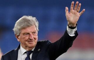 New Watford manager Roy Hodgson waving to the crowd