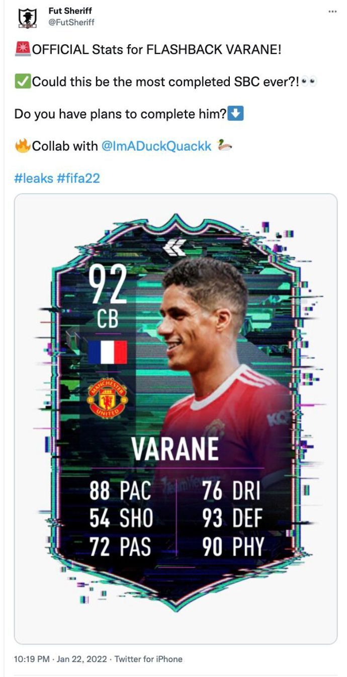Raphael Varane FIFA 22 