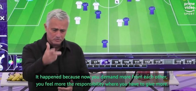 Mourinho's HT team talk
