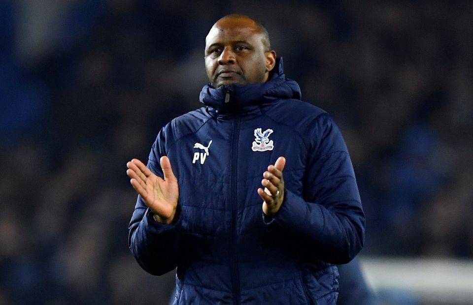 Crystal Palace manager Patrick Vieira in Premier League action