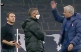Jose Mourinho and Frank Lampard clashed on the touchline in 2020
