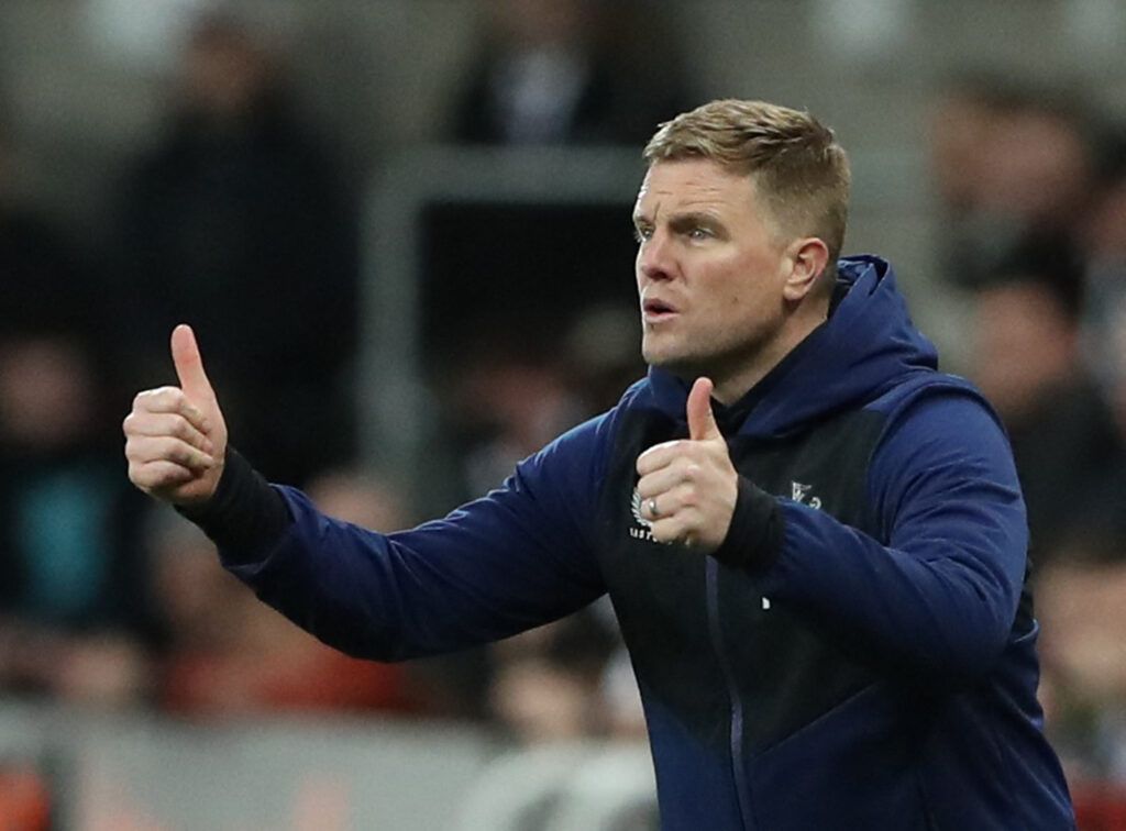 Newcastle United manager Eddie Howe during Everton clash