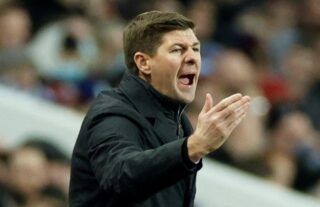Aston Villa head coach Steven Gerrard calling the shots