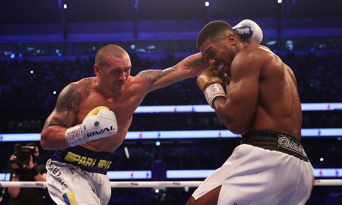 Frank Warren believes Oleksandr Usyk has Anthony Joshua's number ahead of their rematch later this year