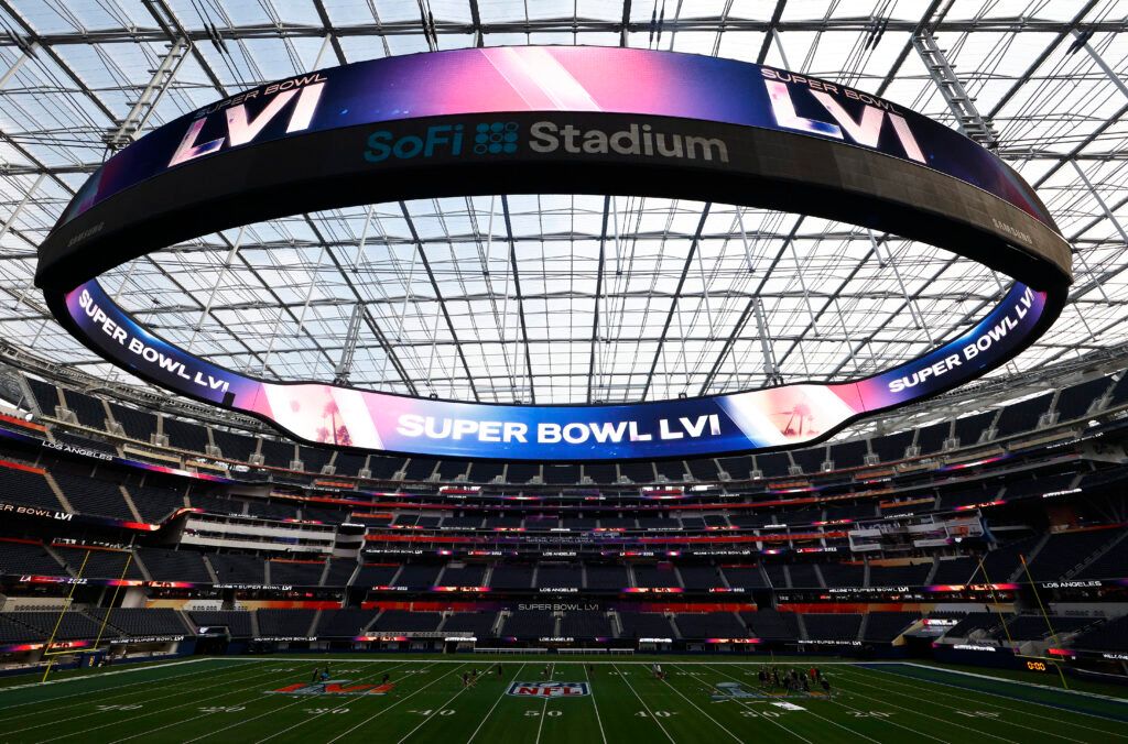 The SoFi Stadium will host the NFL Super Bowl LVI.