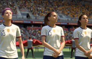 The USA Women's national team in FIFA 22.