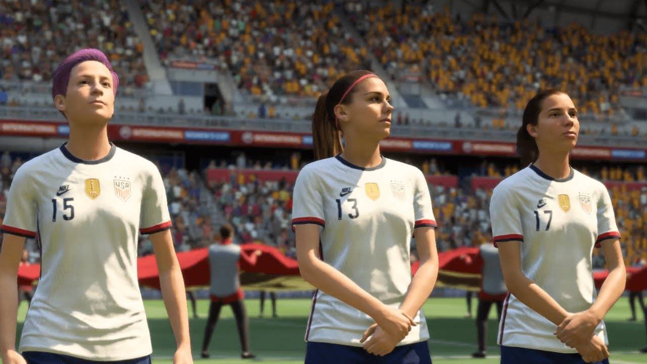 The USA Women's national team in FIFA 22.
