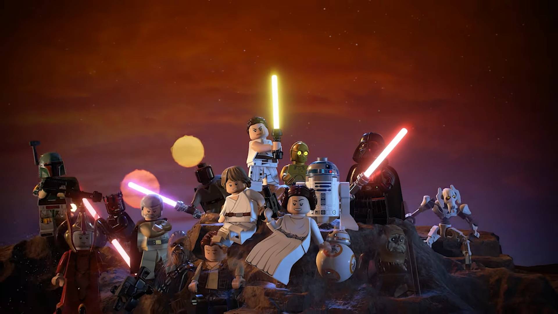 A screenshot taken from LEGO Star Wars: The Skywalker Saga's behind-the-scenes trailer. (Credit: Warner Bros)