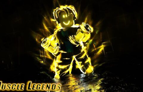 Artwork from the Roblox game Muscle Legends.