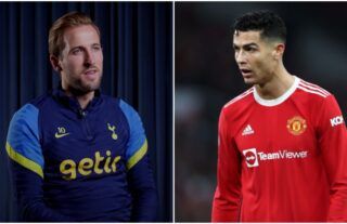 Harry Kane excluded Cristiano Ronaldo when naming his ultimate PL five-a-side team