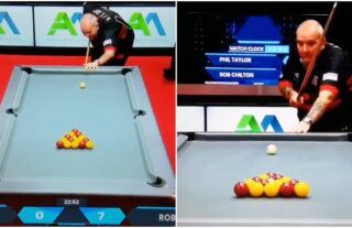 Phil Taylor had a nightmare on his Pool debut