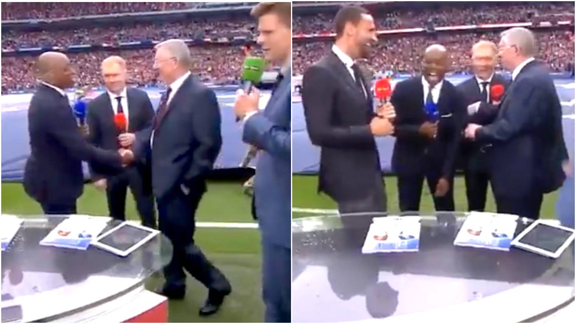 Sir Alex Ferguson had Ian Wright in stitches after being told: 'You should have signed me'