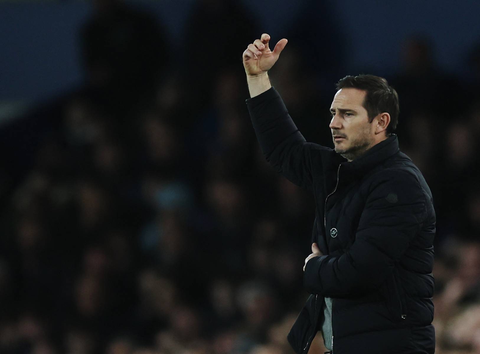 Everton manager Frank Lampard during Newcastle game