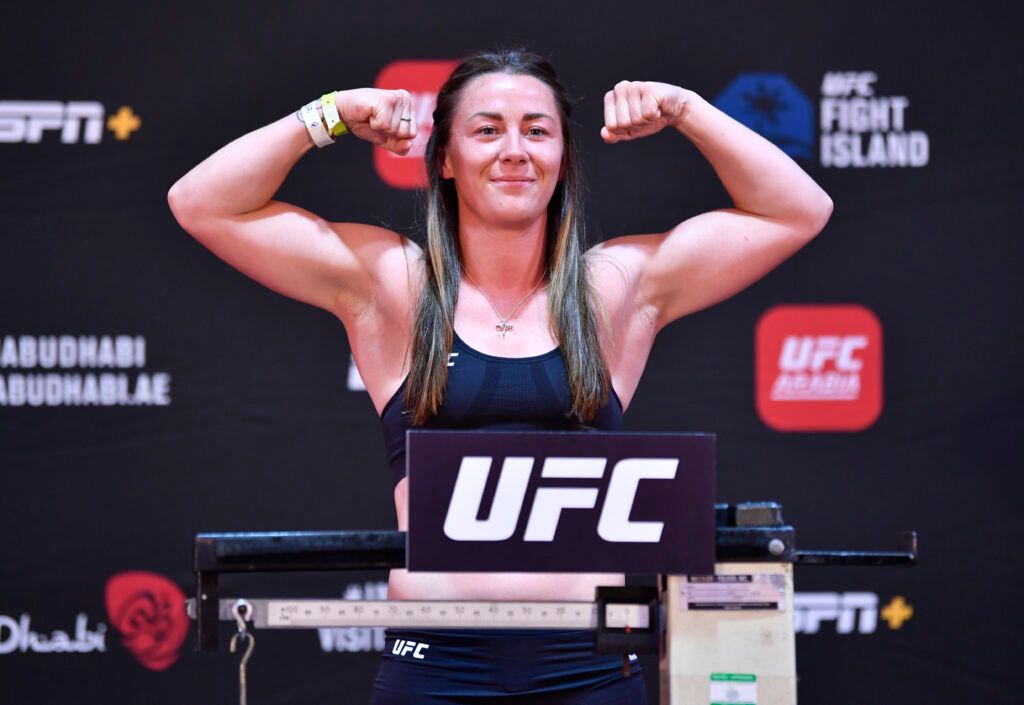 Molly McCann weighing in for a UFC event