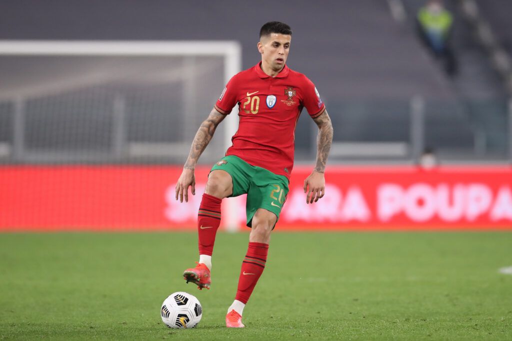 Joao Cancelo of Portugal during the FIFA World Cup 2022 Qatar qualifying match between Portugal and Azerbaijan